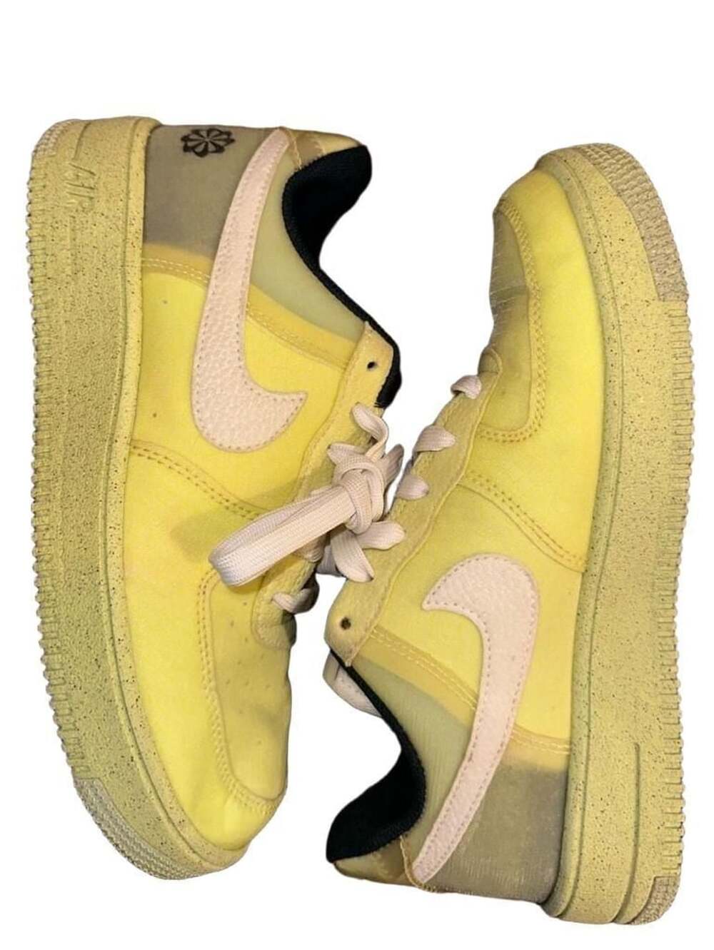 Nike Air Force 1 Crater GS Light Lemon Twist Yellow DH4339-700 Youth 6
